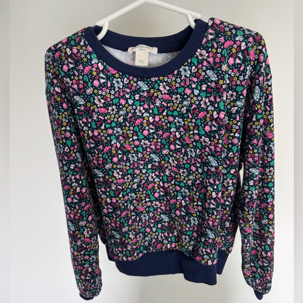 Crewcuts Navy Floral Sweatshirt